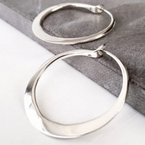 Pendientes Aros de plata africanos 35mm