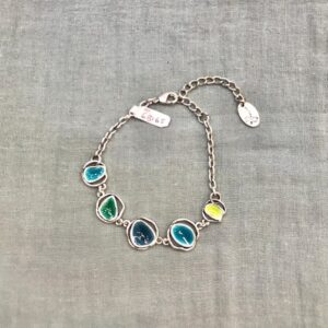 Pulsera esmalte azul
